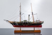 Lot 726 - SHIPBUILDERS WOOD MODEL OF 'P.S SIRIUS' built...