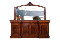 Lot 727 - VICTORIAN INVERSE BREAKFRONT MAHOGANY...