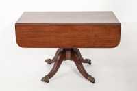 Lot 752 - EARLY VICTORIAN MAHOGANY PEMBROKE TABLE on...