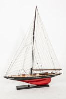 Lot 754 - SCRATCHBUILT MODEL OF THE 'J-CLASS' YACHT...