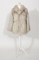 Lot 765 - VINTAGE LADIES WHITE FOX FUR JACKET spaced...