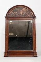 Lot 766 - ARTS AND CRAFTS PAINTED MAHOGANY HALL MIRROR...