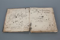 Lot 777 - EARLY 19TH CENTURY DIARY NOTEBOOK belonging to...