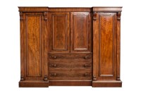 Lot 781 - VICTORIAN INVERSE BREAKFRONT MAHOGANY...