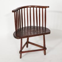 Lot 787 - IRISH ELM AND YEW COTTAGE CHAIR some later...