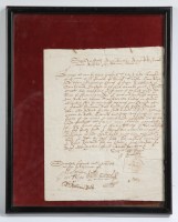 Lot 820 - 17TH CENTURY MARRIAGE CERTIFICATE between...