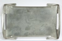 Lot 827 - LIBERTY & CO. PEWTER TEA TRAY in the manner of...