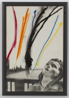 Lot 2176 - * DAVID MACH, BLITZ mixed media on paper 69cm...