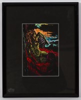 Lot 2214 - JOSEPH URIE, ARTIST AND MODEL coloured linocut,...