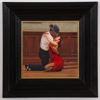 Lot 2253 - ANDREW FITZPATRICK, AMOR Y TANGO II oil on...