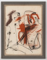 Lot 2254 - * RONALD RAE, HOMOSEXUAL STUDY 7 mixed media...