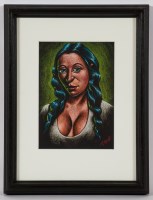 Lot 2277 - * GRAHAM MCKEAN, BEAUTIFUL SISTER pastel on...