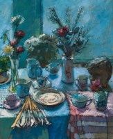 Lot 2299 - BRITISH 20TH CENTURY SCHOOL, STILL LIFE WITH...