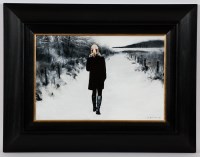 Lot 2321 - GERARD BURNS, WINTER PATH oil on canvas,...