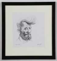 Lot 2334 - * FRANK MCFADDEN, HAIRSPRAY pencil on paper,...