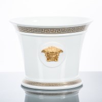 Lot 460 - VERSACE GORGONA ICE BUCKET with Greek style...