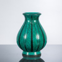 Lot 474 - SWEDISH GUSTAVSBERG 'ARGENTA' VASE of tapering...