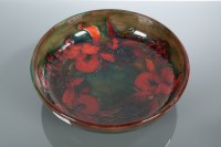 Lot 475 - MOORCROFT IRIS PATTERN BOWL decorated with...