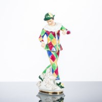 Lot 493 - ROYAL DOULTON FIGURE OF 'HARLEQUIN' HN2737,...