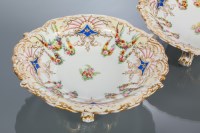 Lot 514 - PAIR OF COPELAND & GARRETT COMPORTS with cream...