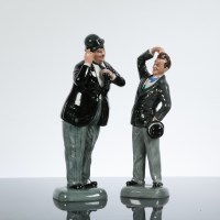 Lot 520 - PAIR OF ROYAL DOULTON LAUREL AND HARDY FIGURES...