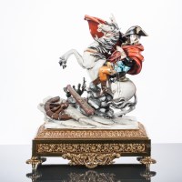 Lot 521 - CAPODIMENTI PORCELAIN FIGURE OF NAPOLEON...