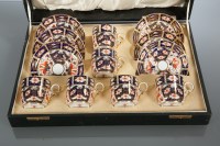 Lot 531 - ROYAL CROWN DERBY IMARI COFFEE SET six cans...