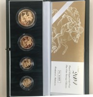 Lot 1761 - UNITED KINGDOM GOLD PROOF FOUR-COIN SOVEREIGN...