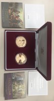 Lot 1828 - NELSON - TRAFALGAR GOLD PROOF CROWN SET...