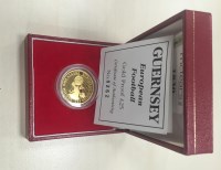 Lot 1830 - GUERNSEY EUROPEAN FOOTBALL GOLD PROOF £25...