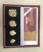 Lot 1839 - GOLD PROOF BRITANNIA FOUR COIN COLLECTION...