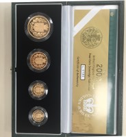 Lot 1840 - UNITED KINGDOM GOLD PROOF FOUR-COIN SOVEREIGN...