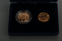 Lot 1843 - MILLENIUM GOLD SOVEREIGN TWO COIN SET...