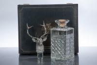 Lot 1061 - GLENFIDDICH SILVER STAG'S HEAD DECANTER Whisky...