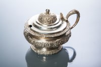 Lot 269 - GEORGE IV SILVER TABLE MUSTARD POT maker...