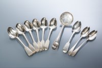 Lot 288 - SELECTION OF GEORGIAN AND VICTORIAN SILVER...
