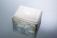 Lot 327 - SILVER CIGARETTE BOX maker William Neale & Son...