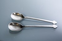 Lot 330 - PAIR OF ELECTROPLATED 'MISS CRANSTON'S' TEA...