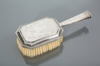 Lot 339 - SILVER HAIR BRUSH maker C J Vander Ltd.,...