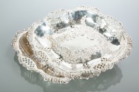 Lot 348 - PAIR OF LATE VICTORIAN SILVER COMPORTS maker...