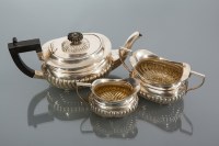 Lot 356 - LATE VICTORIAN SILVER 'BACHELOR'S' THREE PIECE...