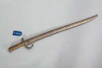 Lot 1024 - MID-19TH CENTURY FRENCH SWORD BAYONET with...