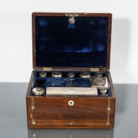 Lot 1034 - EARLY VICTORIAN ROSEWOOD LADY'S TRAVELLING...