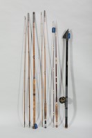 Lot 1058 - COLLECTION OF FISHING RODS including a split...