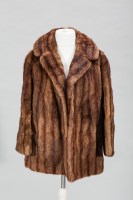 Lot 1090 - LADY'S MUSQUASH FUR JACKET together with a fur...