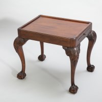 Lot 1112 - MAHOGANY OBLONG TRAY TOP OCCASIONAL TABLE OF...