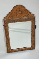 Lot 1123 - UPRIGHT WALL MIRROR OF QUEEN ANNE DESIGN the...