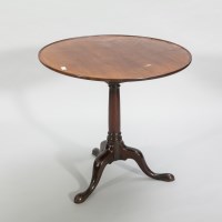 Lot 1128 - GEORGE III MAHOGANY CIRCULAR TILT-TOP TRIPOD...