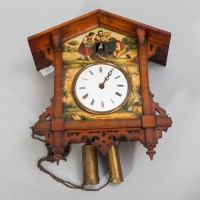 Lot 733 - FINE NINETEENTH CENTURY PAINTED WEIGHT DRIVEN...