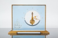Lot 734 - JAEGER-LECOUTRE GILT BRASS SWISS MARINA MANTEL...